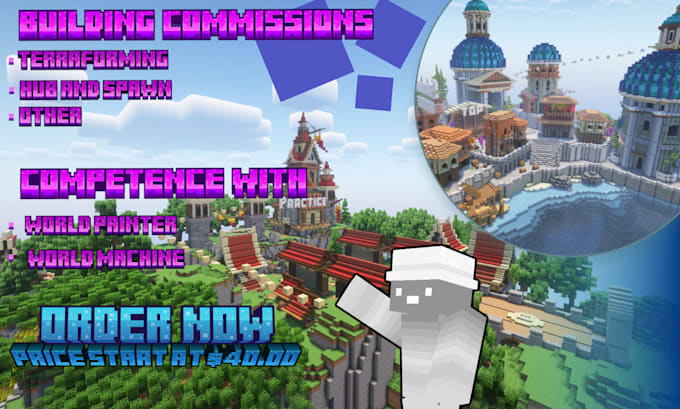 build hubs and spawns for your server minecraft