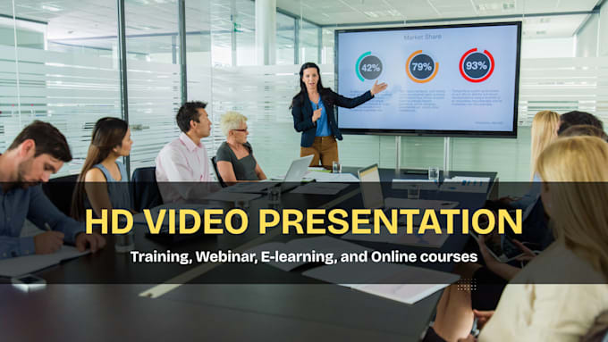 provide HD video presentation for training, webinar, elearning online course