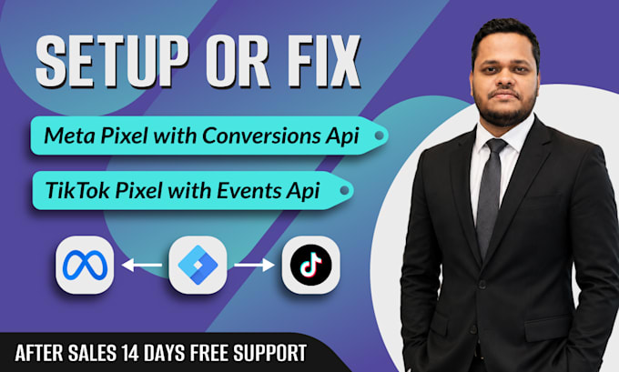 setup tiktok pixel with events API or fix facebook pixel with conversions API