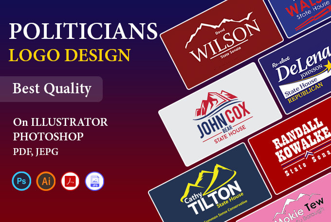 do 3 politician logo designs