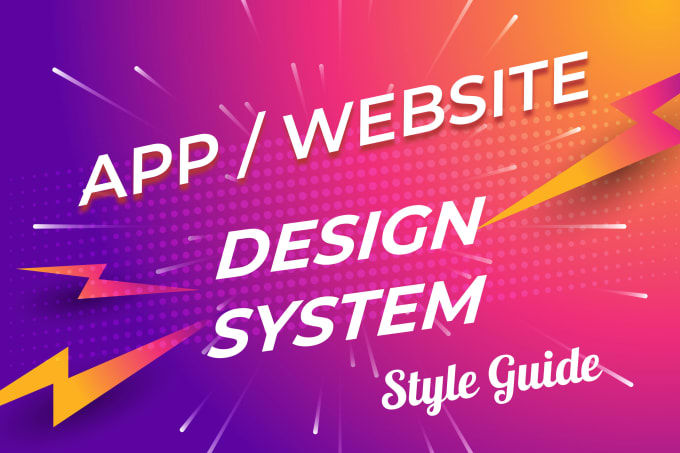 I will do design system style guide for your app or website