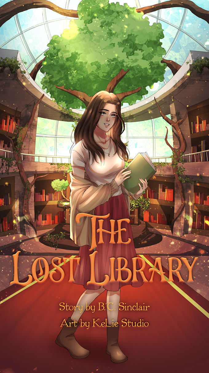 draw webtoon cover or novel cover