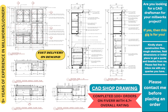 create fabrication ready and precise joinery shop drawings