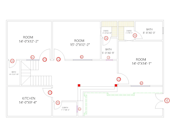 design 2d floor plan,3d design,and 3d renders