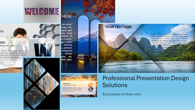 offer professional presentation design solutions