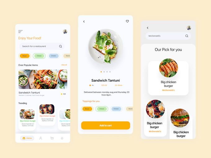 Do mobile app ui ux design using figma by Tamanna_uiux | Fiverr