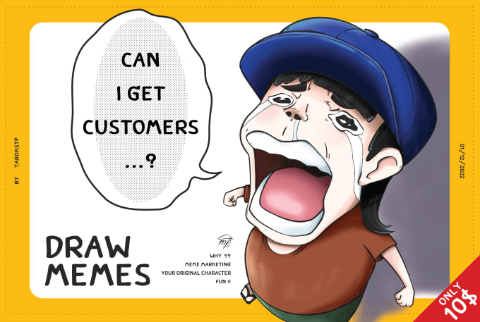 Draw funny meme from anything by Taro_design | Fiverr