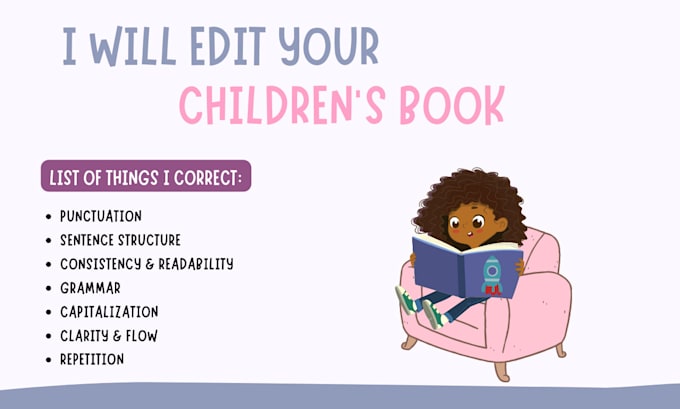 edit and proofread your childrens book