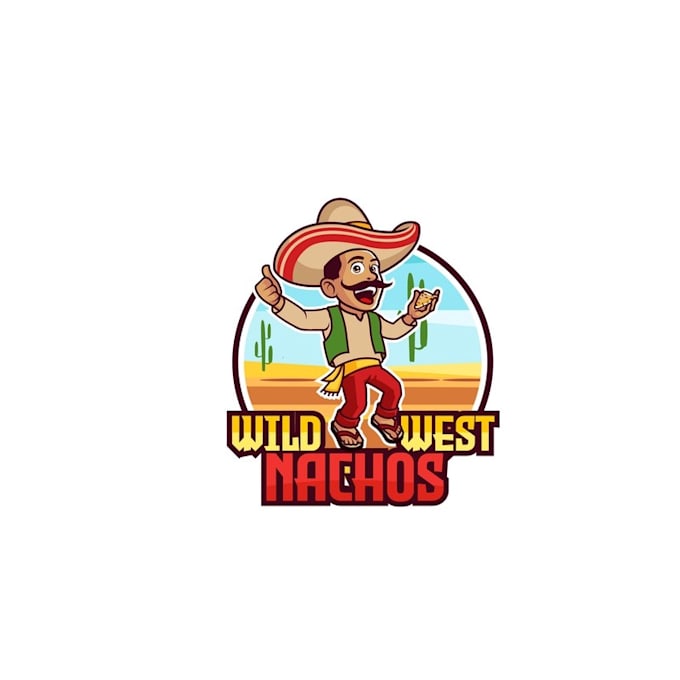 design wild west nachos logo design