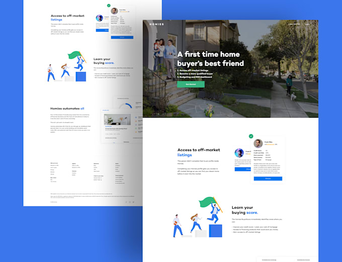 design modern landing page and website UI UX