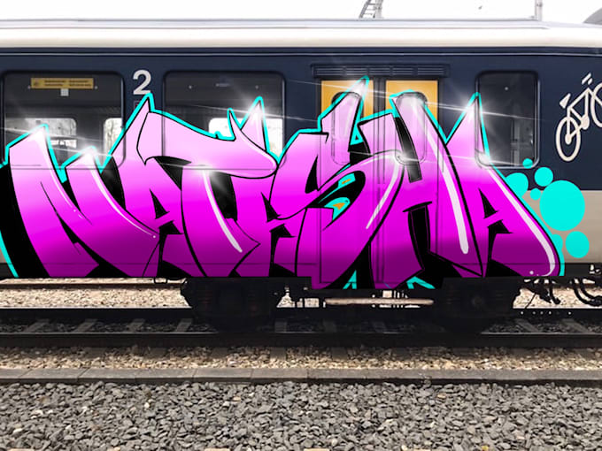draw graffiti lettering and calligraphy