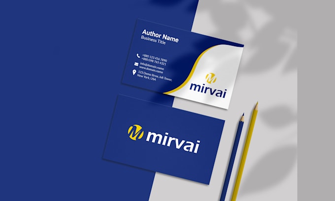 do minimal business card and stationary design