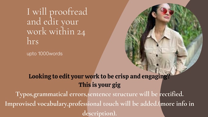 proofread and edit your work in 24 hrs