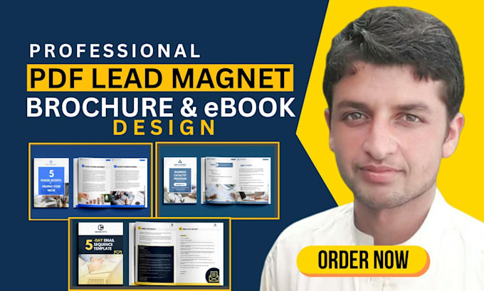 do unique, stunning PDF lead magnet design or premium brochure, ebook design