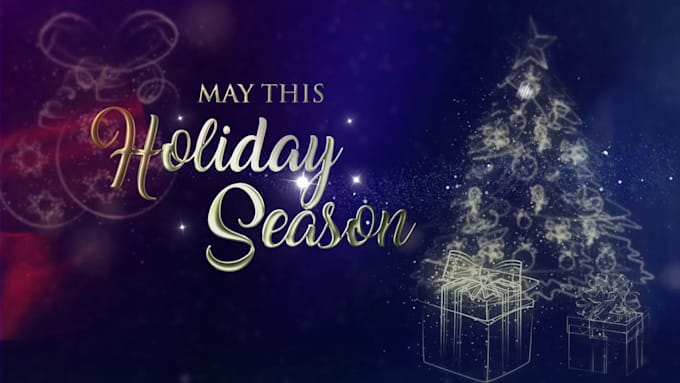 create video with christmas and new year wishes