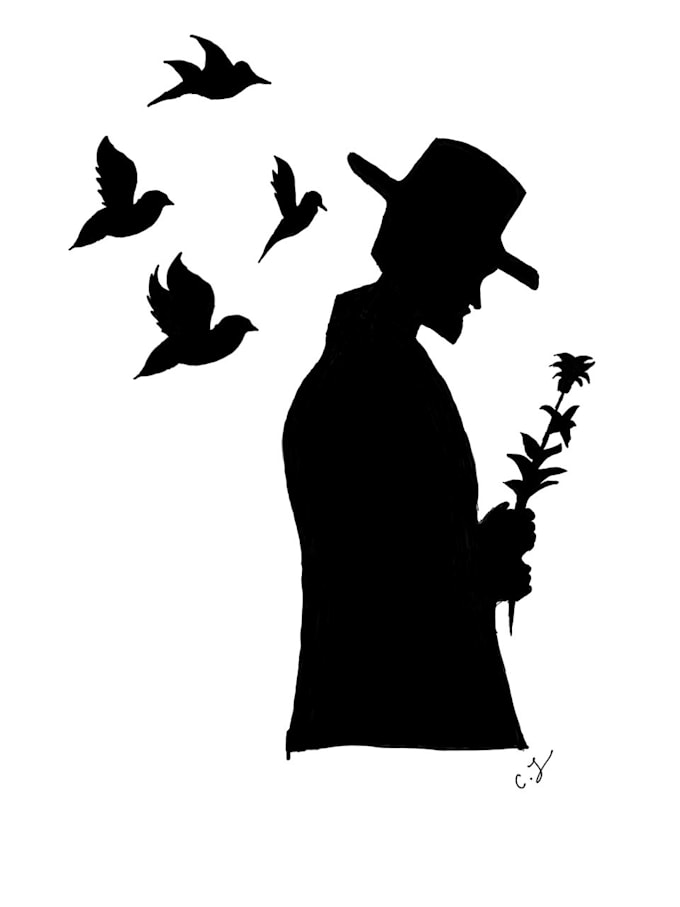 Do hand drawn logo designs and i will convert paper art to digital art