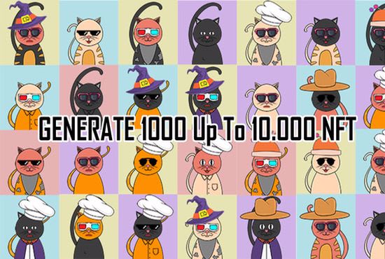 l will create different 1k,5k,10k nft