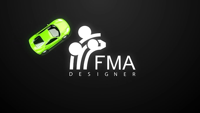 create automotive car intro logo animation
