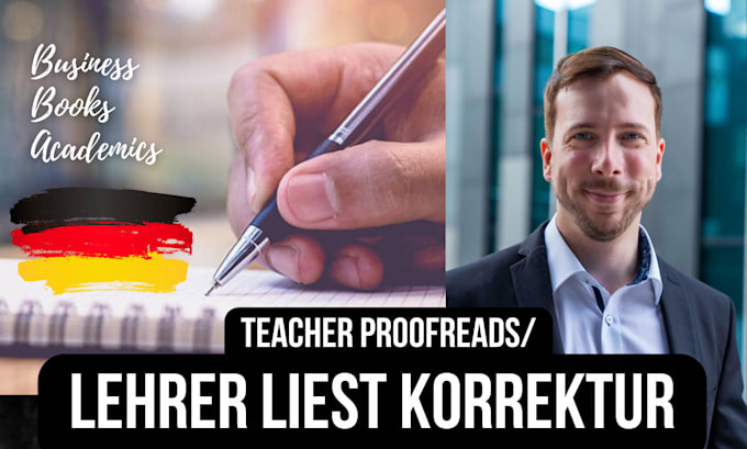 proofread and edit your german text native from germany