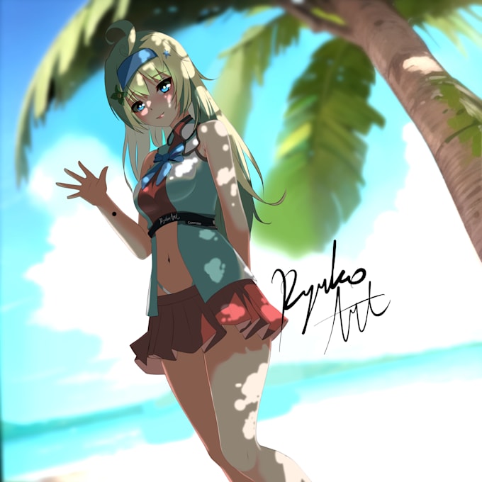 creat background and charakter anime 2d