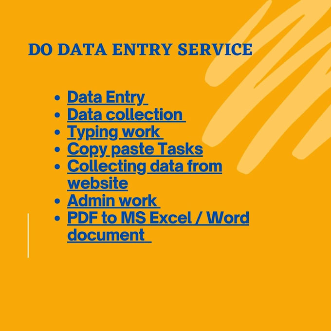 do data entry, copy paste tasks, typing