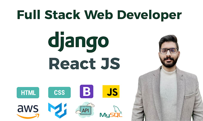 design and develop frontend for react js website with django backend