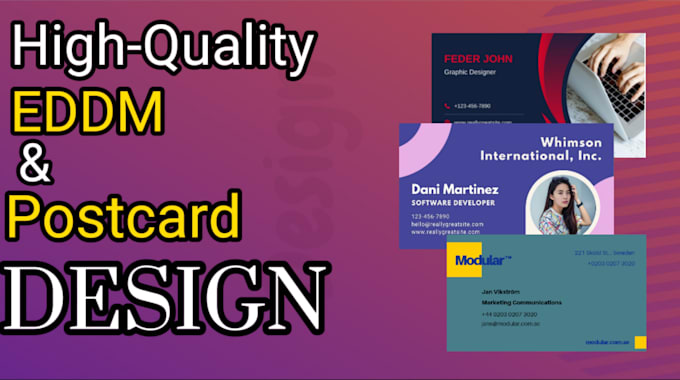 create a modern postcard design,real estate postcard