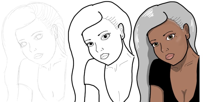 draw pop cartoon portrait