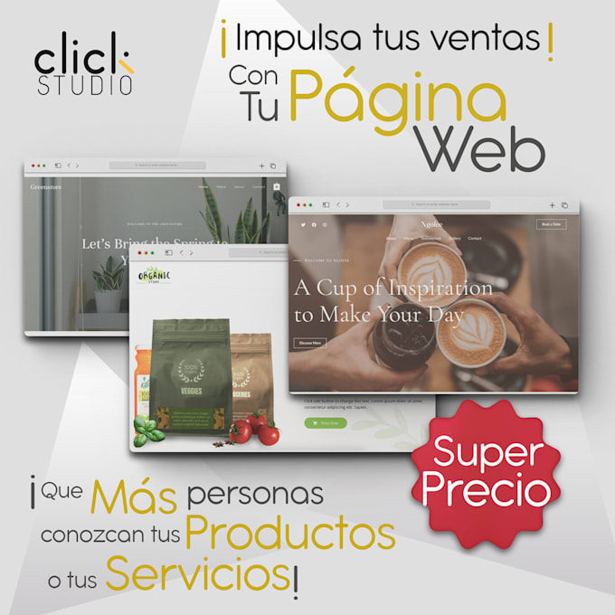 create pages web, design web