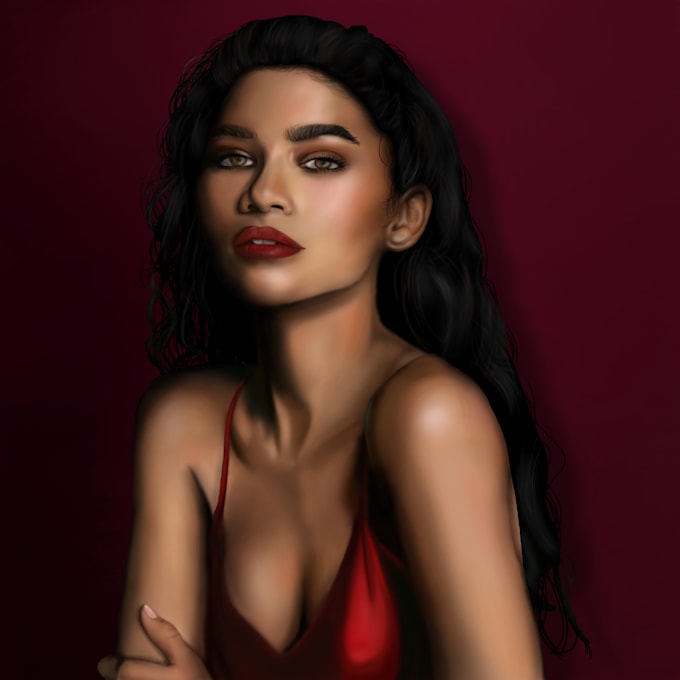 draw a portrait in an anime or manga style