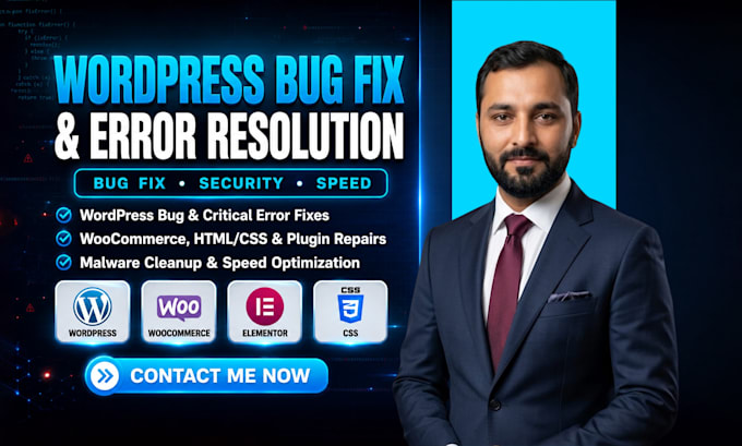 fix wordpress website critical errors and bugs