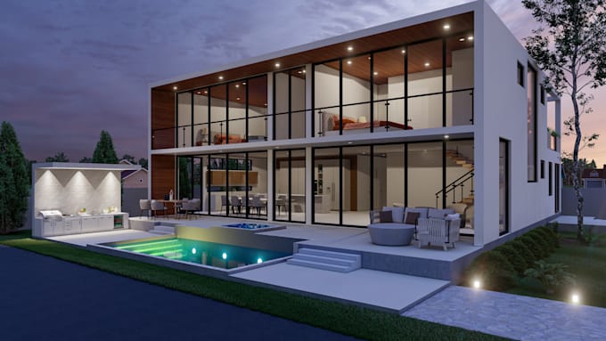 design exterior architectural 3d rendering