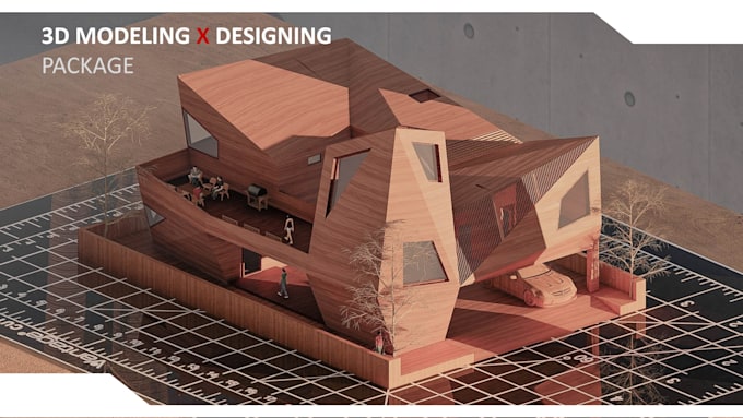 do photo realistic renders of architecture and interior spaces