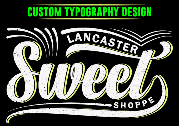 custom typography t shirt design