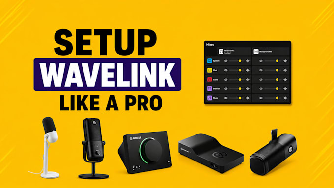 setup elgato mic, wavelink 3 or wavexlr for your stream