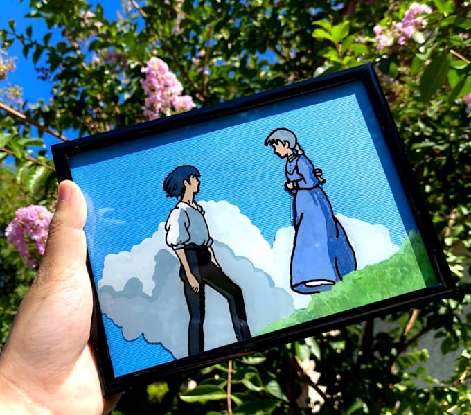 create beautiful glass art in a unique style