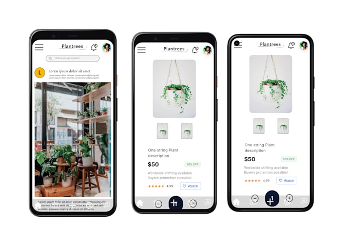create UI design for sites