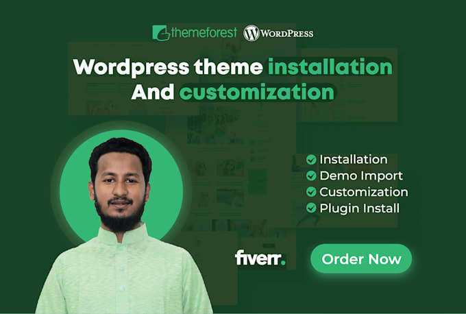 install and customize your wordpress themeforest theme in 7h