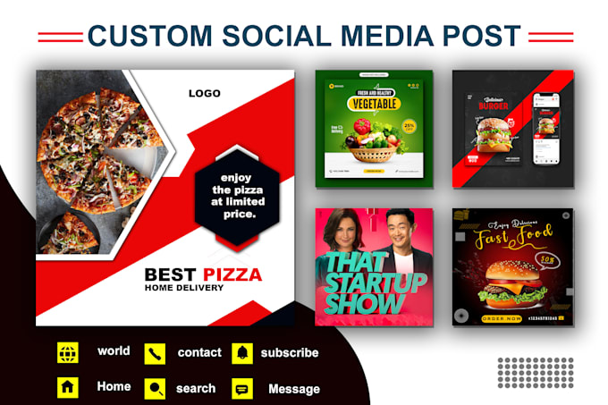 Do custom social media post, ads design for your business by ...
