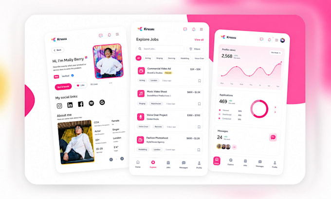 create a professional mobile application