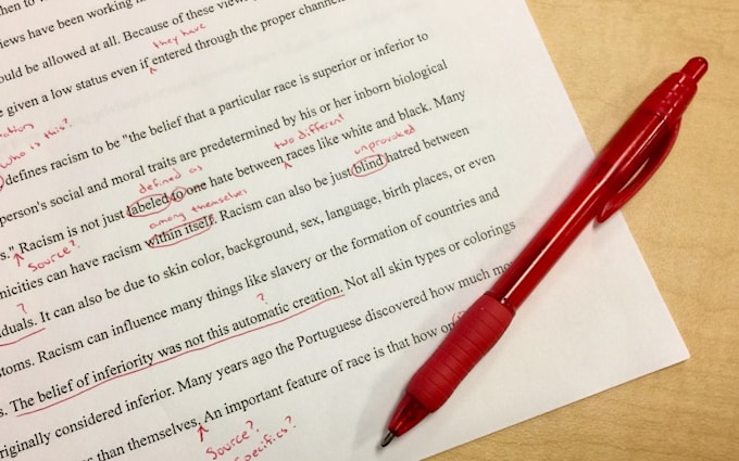proofread and edit any document in english