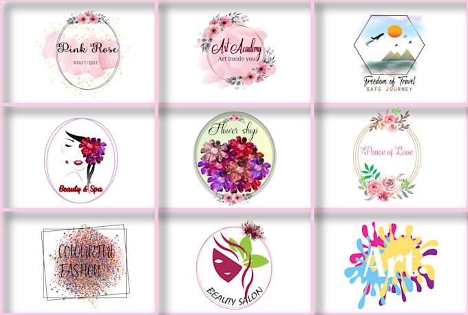 design an elegant watercolor and signature logo for you