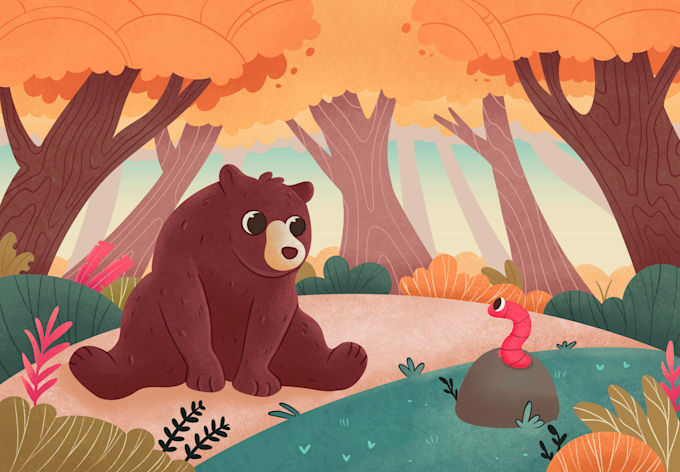 create an unique illustrations for your children book