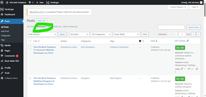 upload article accurately on wordpress