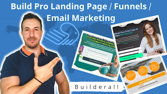 build website, sales funnels, email marketing, automation workflow