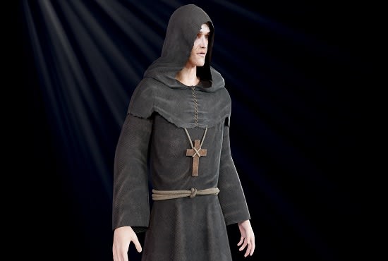 3d character model for 3d printing or games and purposes