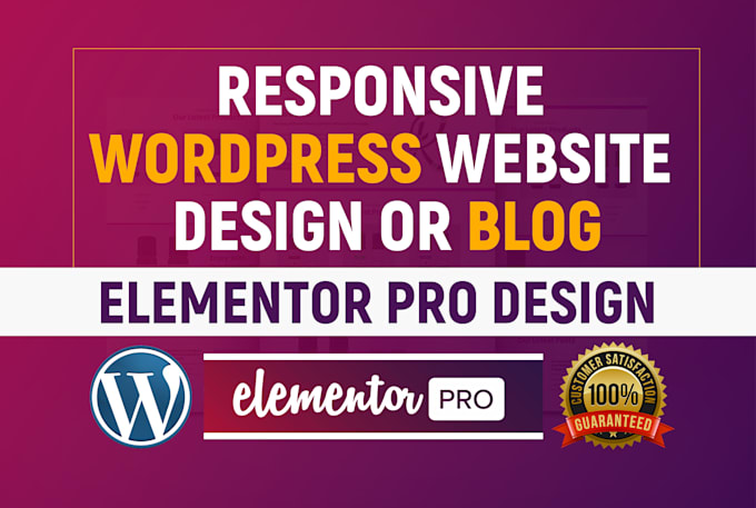 design responsive wordpress website design or blog