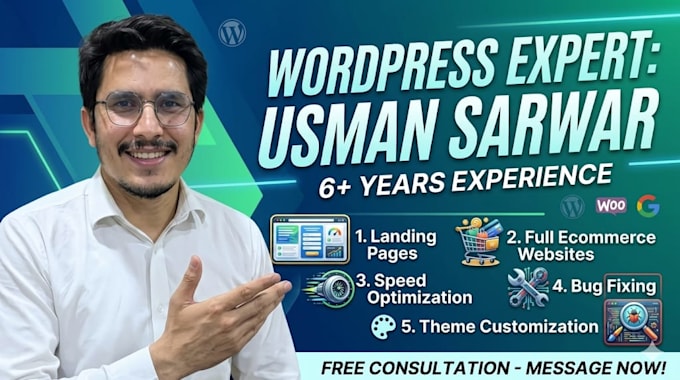 design redesign a modern wordpress website development for your business