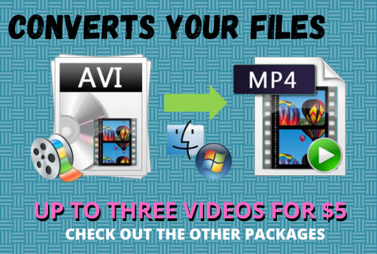 convert avi video to mp4 within an hour