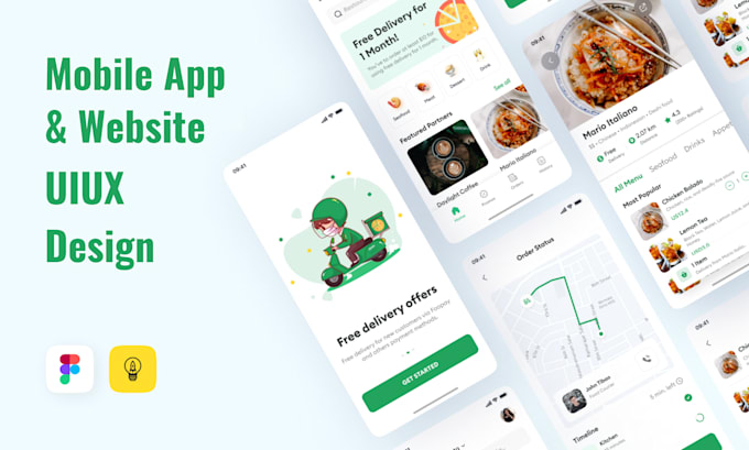 do uiux design for your mobile app and website using figma